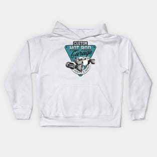 Hot rod garage Kids Hoodie